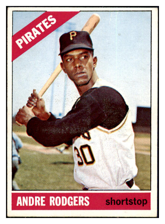 1966 Topps Baseball #592 Andre Rodgers Pirates EX-MT 504771