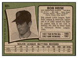 1971 Topps Baseball #691 Bob Heise Giants NR-MT 504800