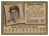 1971 Topps Baseball #710 Sonny Siebert Red Sox NR-MT 504804