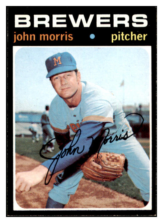 1971 Topps Baseball #721 John Morris Brewers NR-MT 504811