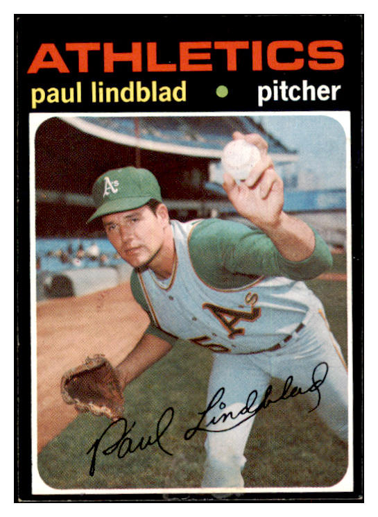 1971 Topps Baseball #658 Paul Lindblad A's NR-MT 504857