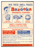 1957 Topps Baseball Contest May 4 EX-MT Unmarked 504907