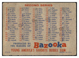 1957 Topps Baseball Checklist 1/2 VG-EX Marked 504911