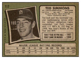 1971 Topps Baseball #117 Ted Simmons Cardinals EX 504926