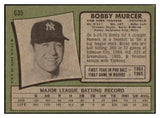 1971 Topps Baseball #635 Bobby Murcer Yankees EX 504937