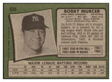 1971 Topps Baseball #635 Bobby Murcer Yankees EX-MT 504939