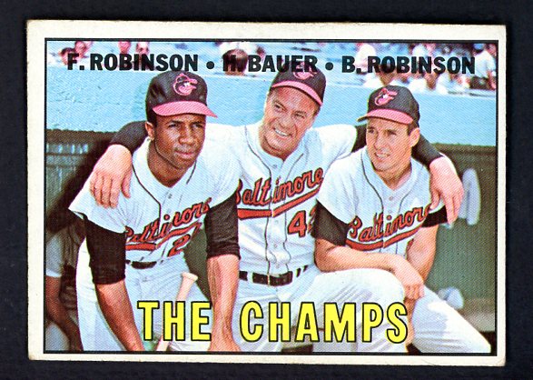 1967 Topps Baseball #001 Brooks Robinson Frank Robinson EX 504946