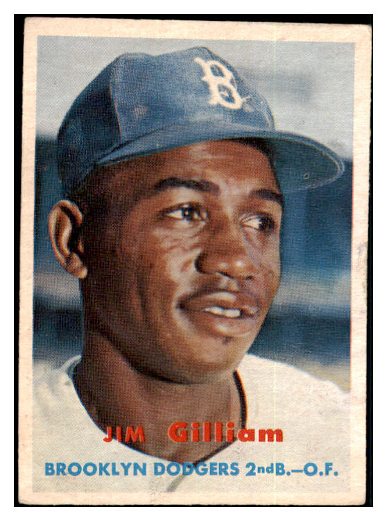 1957 Topps Baseball #115 Jim Gilliam Dodgers VG 504947