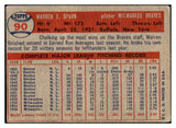 1957 Topps Baseball #090 Warren Spahn Braves VG 504948