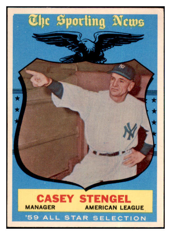 1959 Topps Baseball #552 Casey Stengel A.S. Yankees VG-EX 504954