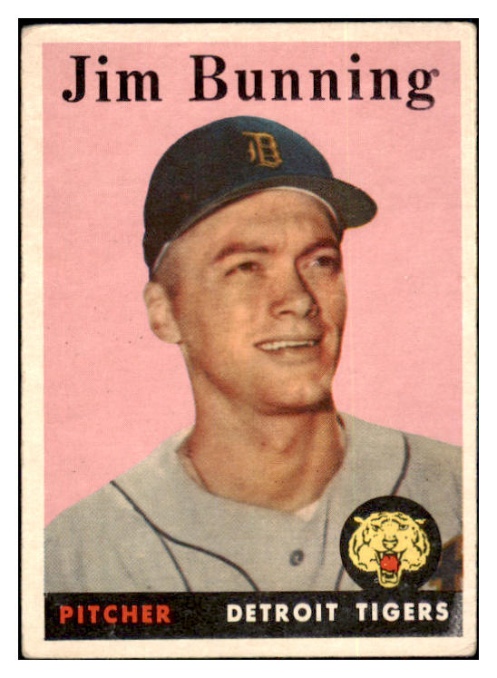 1958 Topps Baseball #115 Jim Bunning Tigers VG-EX 504973