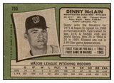 1971 Topps Baseball #750 Denny McLain Senators VG-EX 504991