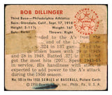 1950 Bowman Baseball #105 Bob Dillinger A's PR-FR 505000