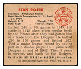 1950 Bowman Baseball #086 Stan Rojek Pirates VG 505009