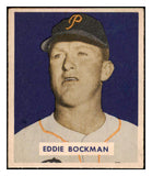 1949 Bowman Baseball #195 Eddie Bockman Pirates EX-MT 505041