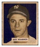 1949 Bowman Baseball #181 Gus Niarhos Yankees EX-MT 505044