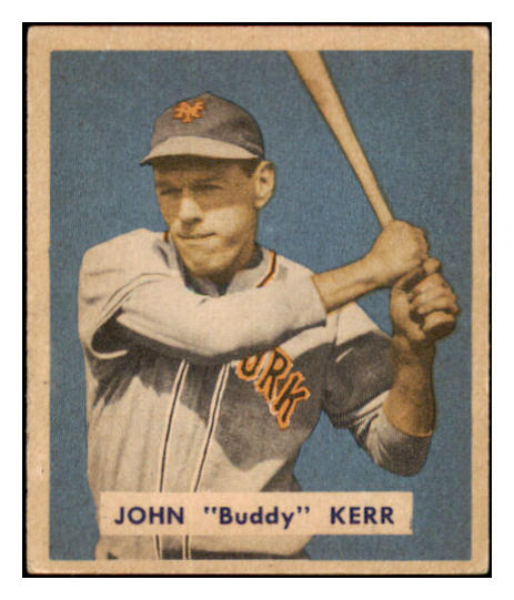 1949 Bowman Baseball #186 Buddy Kerr Giants EX-MT 505046