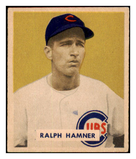 1949 Bowman Baseball #212 Ralph Hamner Cubs EX-MT 505059