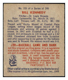 1949 Bowman Baseball #105 Bill Kennedy Browns EX-MT 505096