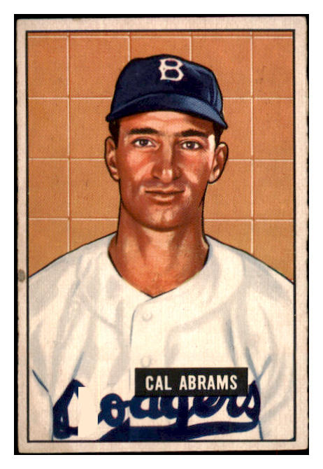 1951 Bowman Baseball #152 Cal Abrams Dodgers EX 505146