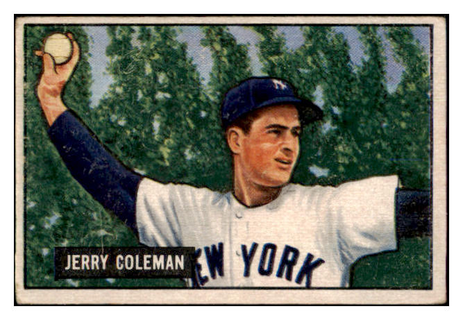 1951 Bowman Baseball #049 Jerry Coleman Yankees VG-EX 505153