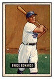 1951 Bowman Baseball #116 Bruce Edwards Dodgers VG-EX 505161