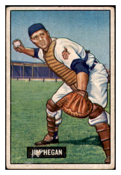 1951 Bowman Baseball #079 Jim Hegan Indians VG 505169