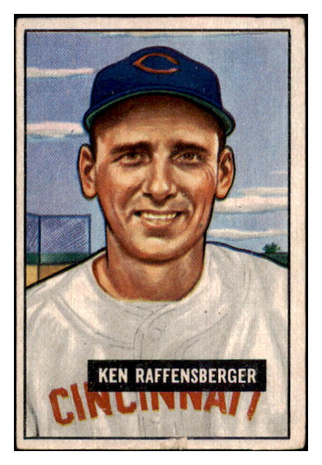 1951 Bowman Baseball #048 Ken Raffensberger Reds VG 505171