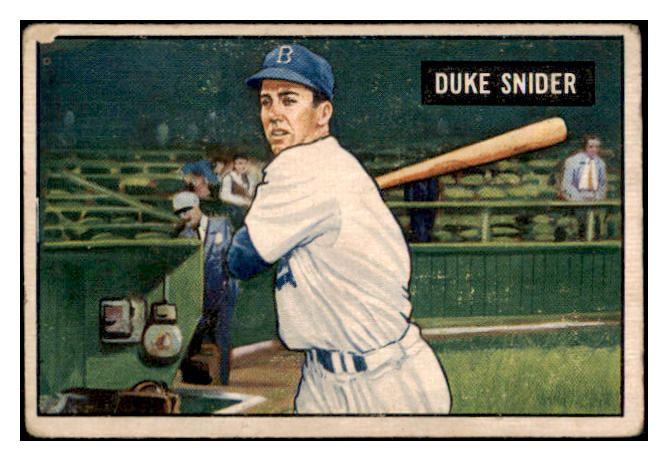 1951 Bowman Baseball #032 Duke Snider Dodgers GD-VG 505177