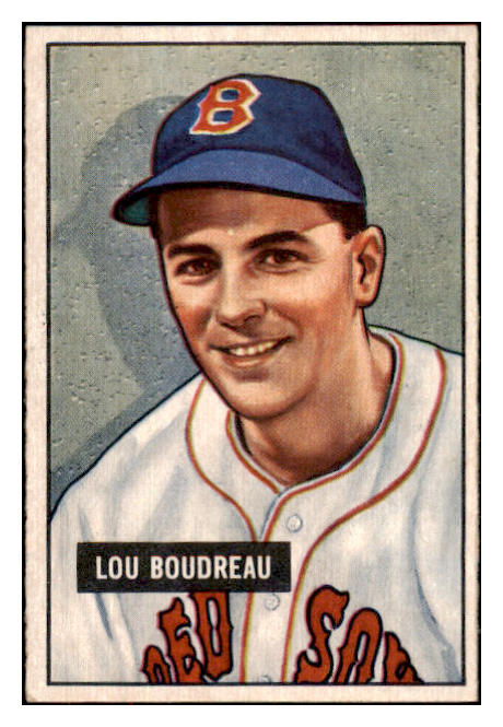 1951 Bowman Baseball #062 Lou Boudreau Red Sox NR-MT 505180
