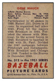 1951 Bowman Baseball #312 Gene Mauch Braves NR-MT 505184