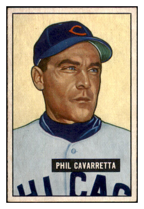 1951 Bowman Baseball #138 Phil Cavarretta Cubs VG-EX 505194