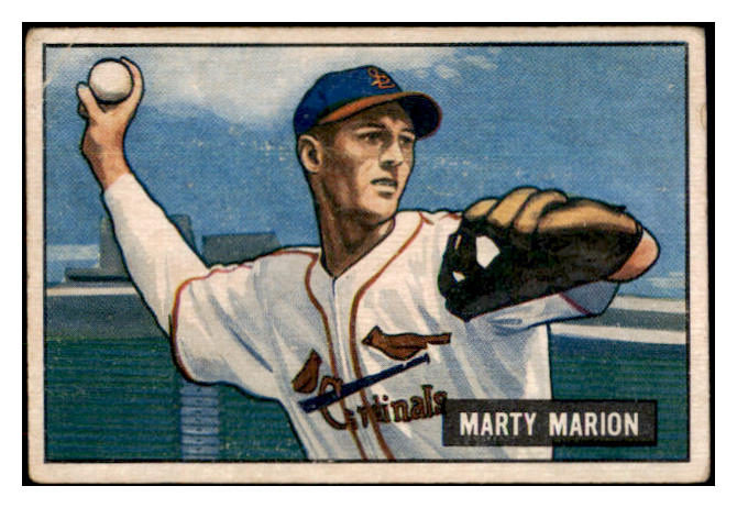 1951 Bowman Baseball #034 Marty Marion Cardinals VG 505197