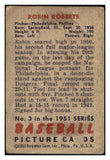 1951 Bowman Baseball #003 Robin Roberts Phillies GD-VG 505199