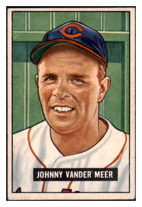 1951 Bowman Baseball #223 Johnny Vander Meer Indians EX 505200