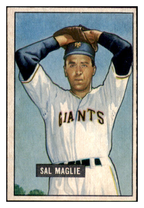 1951 Bowman Baseball #127 Sal Maglie Giants EX-MT 505210