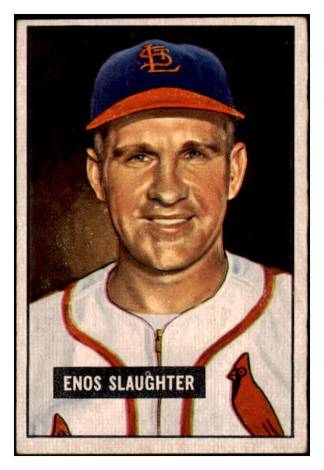 1951 Bowman Baseball #058 Enos Slaughter Cardinals EX-MT 505214