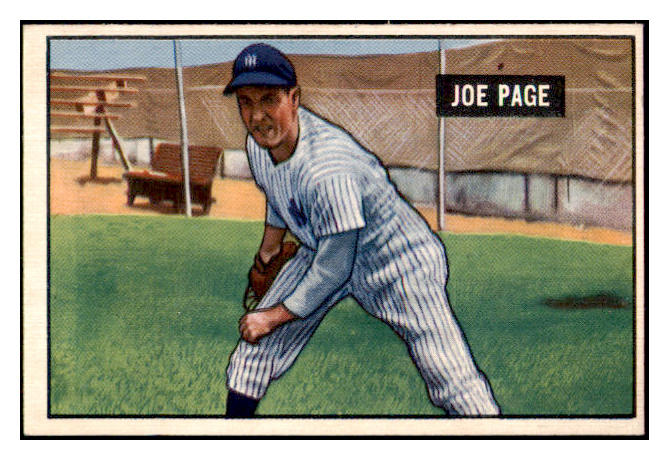 1951 Bowman Baseball #217 Joe Page Yankees NR-MT 505219