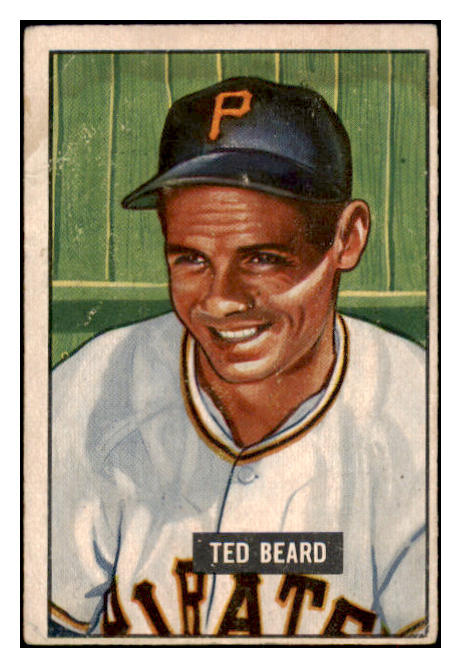 1951 Bowman Baseball #308 Ted Beard Pirates VG 505235