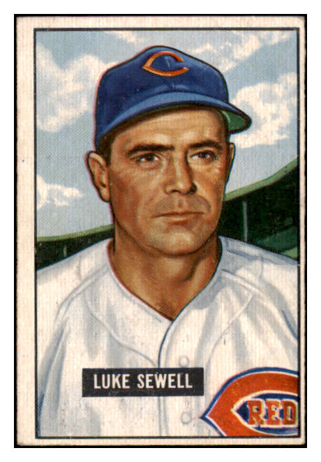 1951 Bowman Baseball #322 Luke Sewell Reds VG-EX 505243