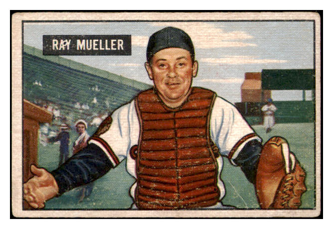 1951 Bowman Baseball #313 Ray Mueller Braves VG-EX 505248