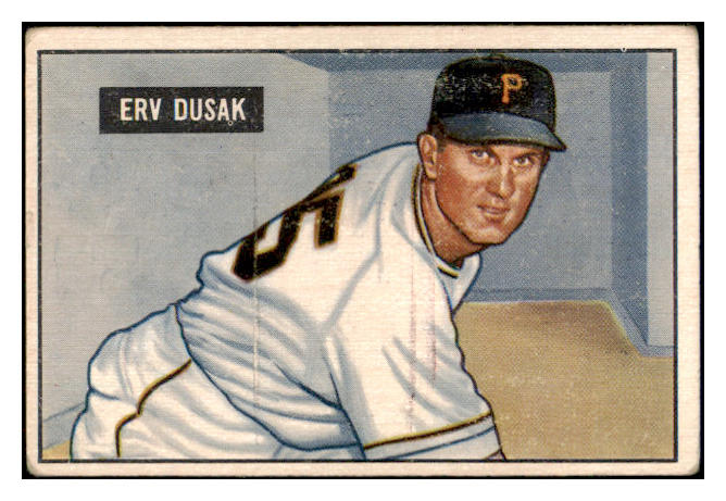 1951 Bowman Baseball #310 Erv Dusak Pirates VG-EX 505249