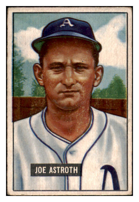 1951 Bowman Baseball #298 Joe Astroth A's VG-EX 505256