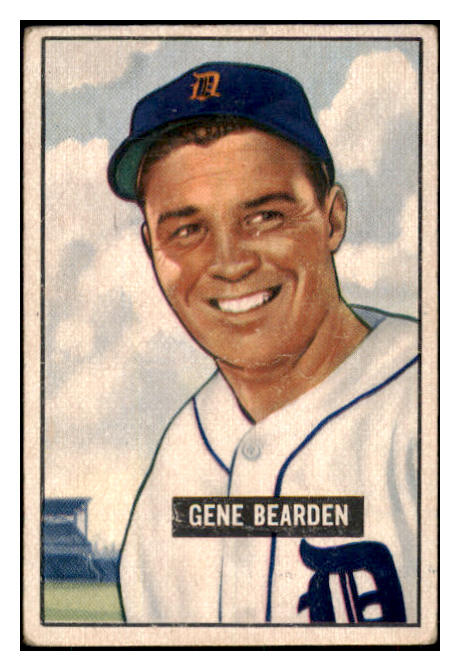 1951 Bowman Baseball #284 Gene Bearden Tigers VG-EX 505258