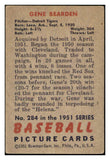 1951 Bowman Baseball #284 Gene Bearden Tigers VG-EX 505258
