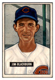 1951 Bowman Baseball #287 Jim Blackburn Reds VG-EX 505261