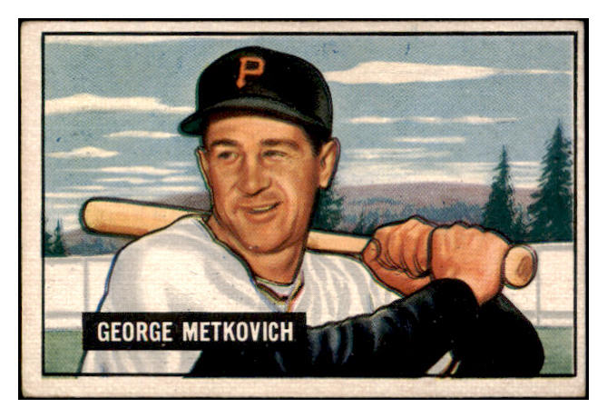 1951 Bowman Baseball #274 George Metkovich Pirates VG-EX 505263