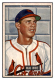 1951 Bowman Baseball #300 Hal Rice Cardinals EX 505274