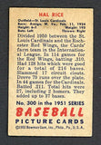 1951 Bowman Baseball #300 Hal Rice Cardinals EX 505278