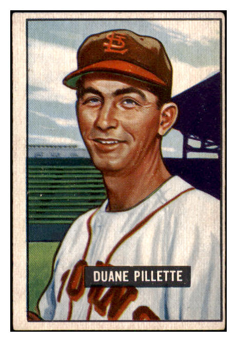 1951 Bowman Baseball #316 Duane Pillette Browns EX 505279